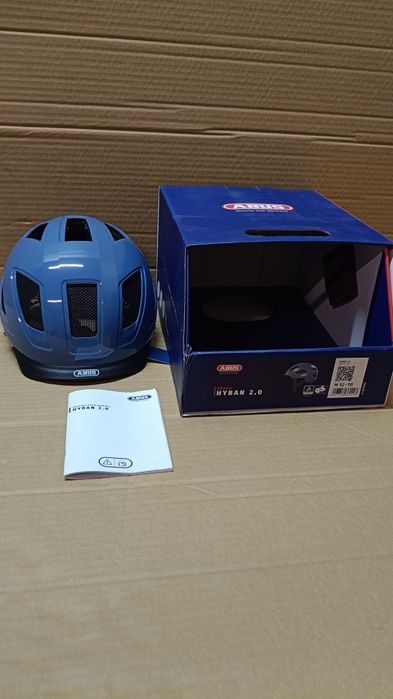 ABUS Kask Hyban 2.0 wytrzymały kask rowerowy tylne światło rozm.52-58