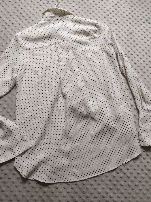 Koszula damska w kropki wzory Mango XS długi rękaw