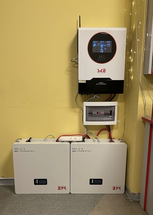 Інвертор SKE 6,2 и 10,2 кВт + LiFePO4 батарея 5 и 15 kWh