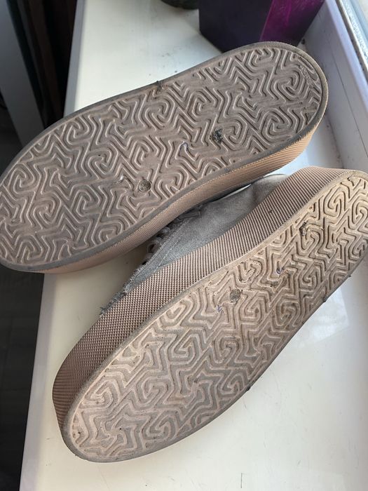 Кеди бежеві шкіряні (нубук)