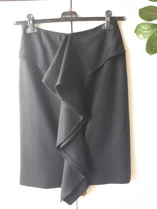 Elegancka, czarna spódnica  Angel Schlesser, 38/40, wełna, kaszmir