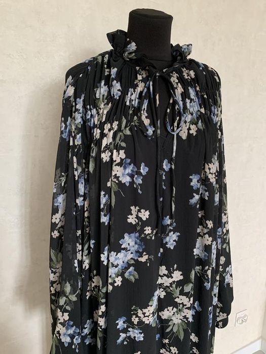 H&m  гарна шифонова сукня в квіти  плаття xl розмір