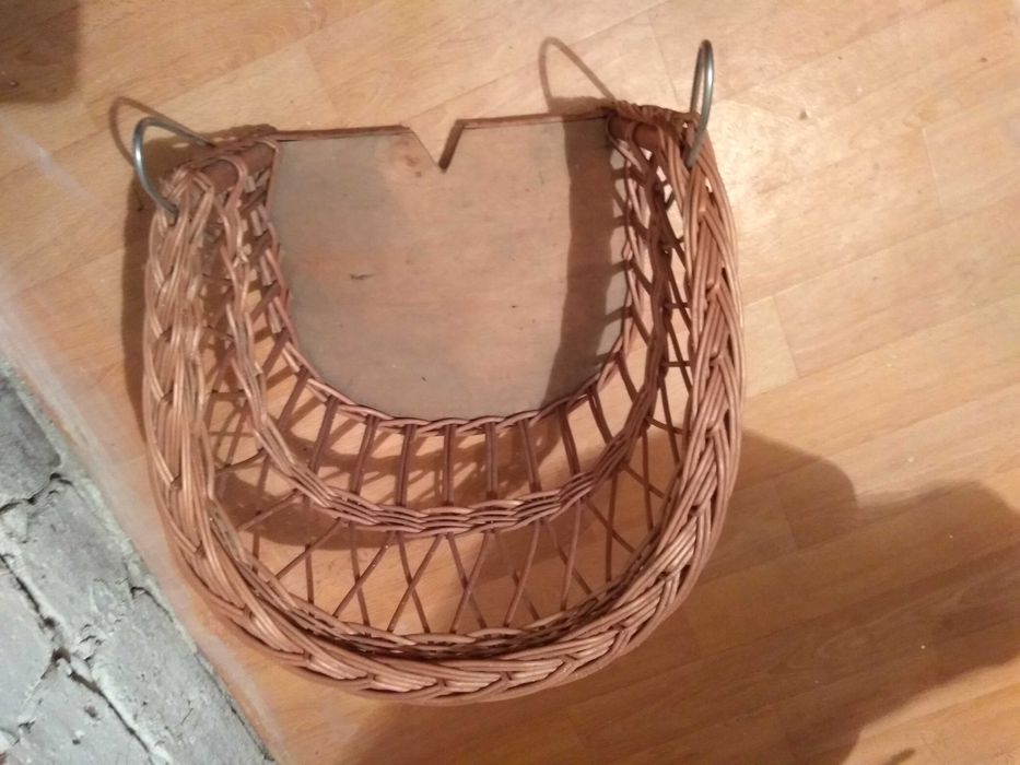 Siodełko wiklinowe na kierownik roweru PRL