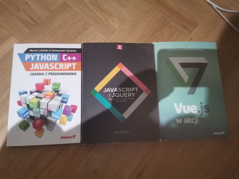 Python, C++, JS zadania z programowania, JS jQuery, Vue.js w akcji
