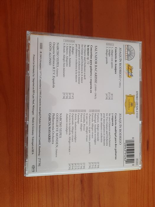 CD Narciso Yepes - Rodrigo Concierto de Aranjuez