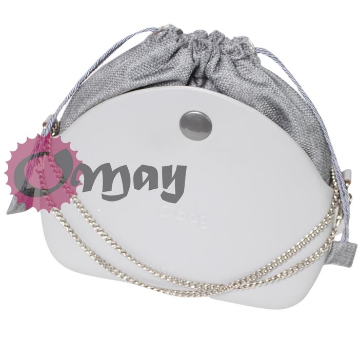 Szary organizer OBAG MOON LIGHT worek pleciony 2 kieszenie komin OMAY