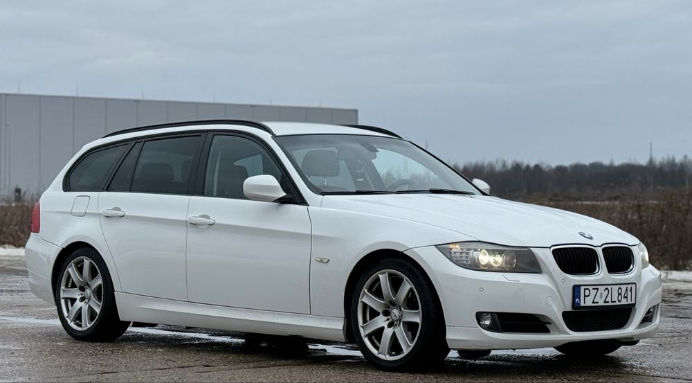 BMW E91 320D 183KM, Automat, Hak, AlpinaWeiss.