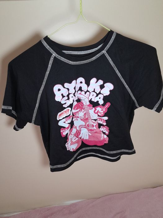 Топ з рожевим принтом