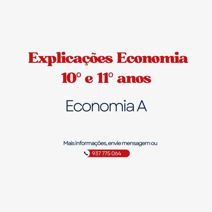 EXplicações Economia Online 10º e 11º ano