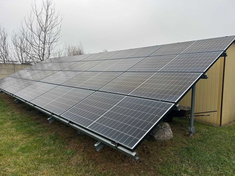 Fotowoltaika Panele naziemne 2 x 10,5 KW  Sofar Falowniki ,Korab.