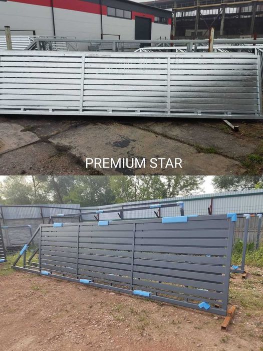 Brama przesuwna 4m x 1,12m profil poziomy 100x20 ocynk+kolor PRODUCENT