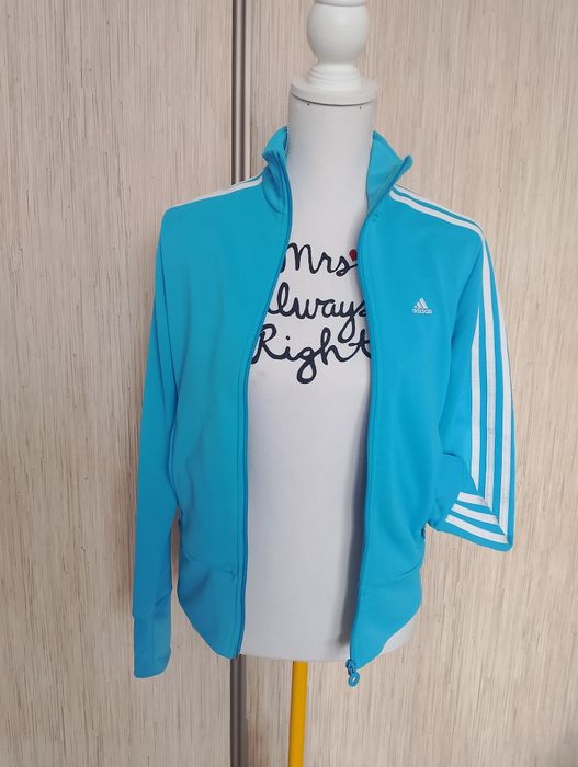 Błękitna bluza Adidas r. M
