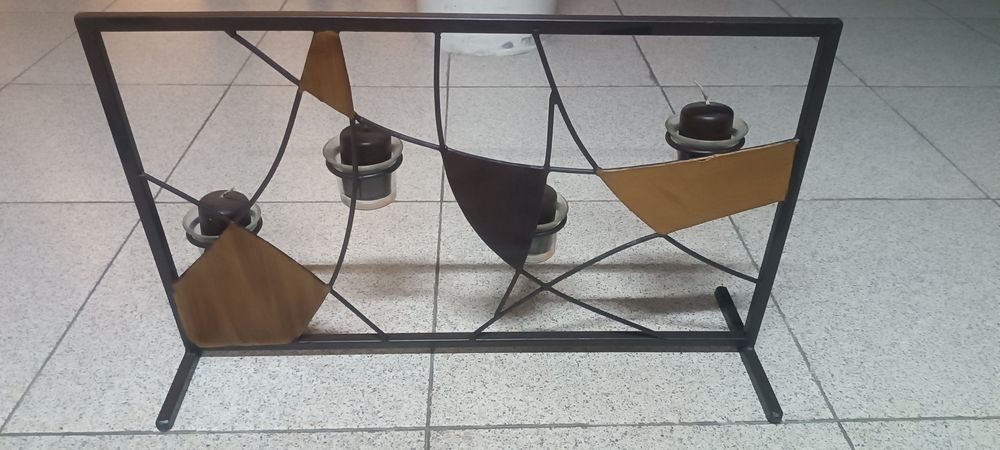 2 castiçais para velas