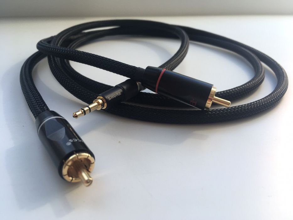 Инсертный аудио кабель 3,5/2RCA
