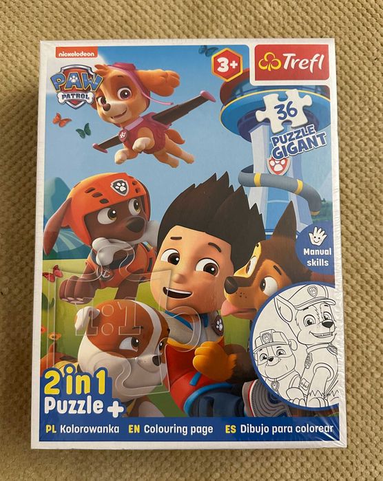 Trefl puzzle gigant 36 el. 48x67cm  Psi Patrol 2w1