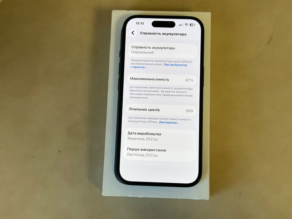 IPhone 15 - 128Gb Black Neverlock Ідеальний Стан