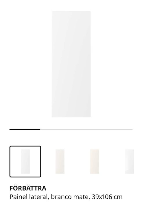 Painel branco ikea novo