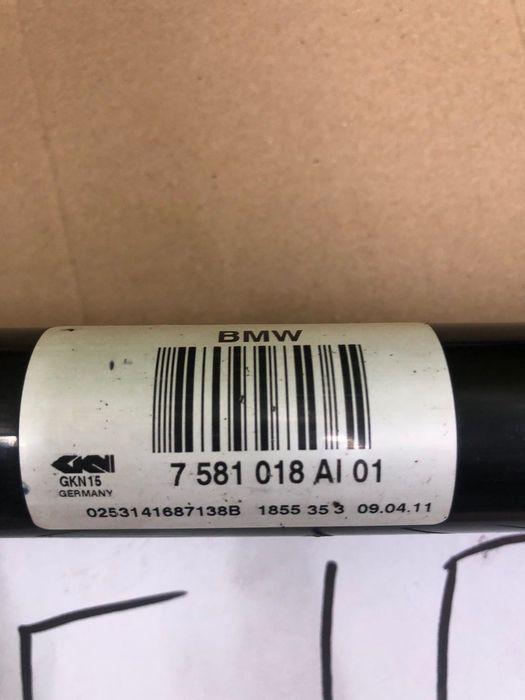 Полуось BMW F10 F11 передняя задняя привод БМВ 5 Ф10 Ф11 кулак шрус