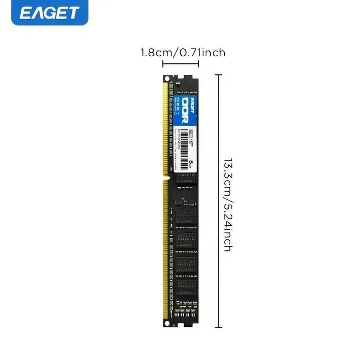 Pamięć Eaget 8GB DDR3 1600MHz PC3-12800 Low Profil !
