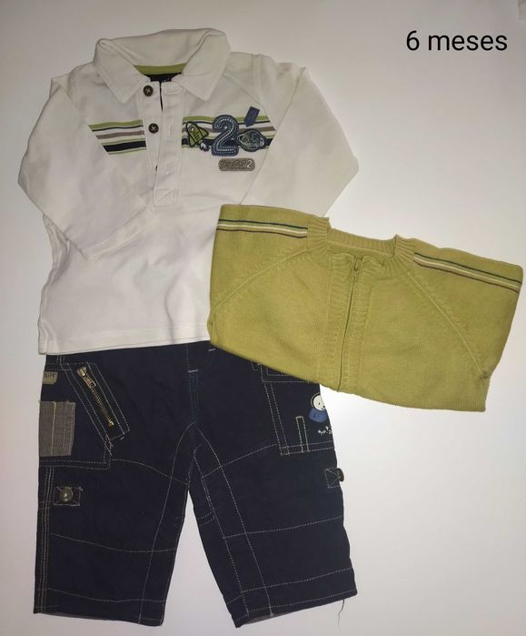 Casacos, sweats, calças 6M