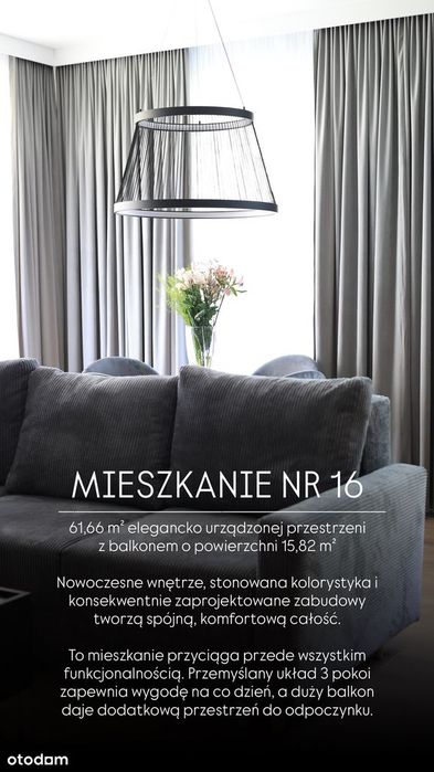 Kalisz - Tarasy Bernardyńskie - nowe, pierwszy najem 62m2+balkon 16m2