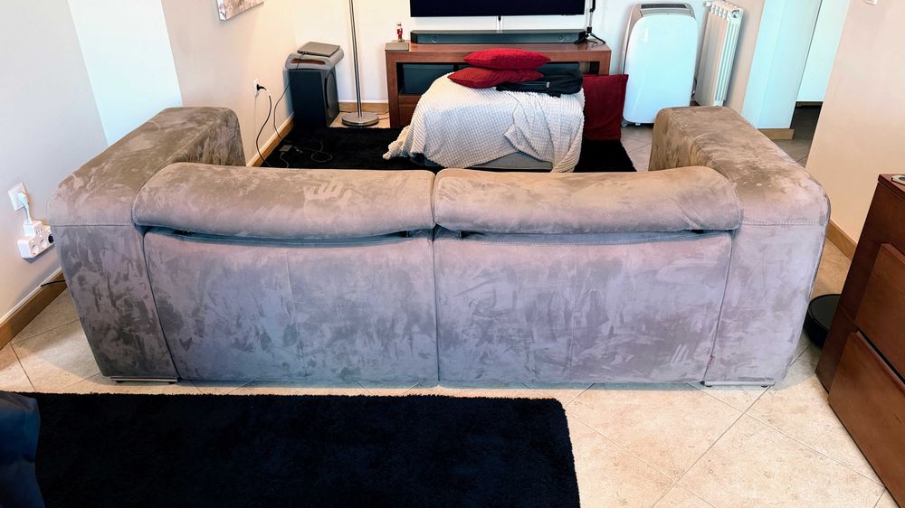 Sofa 3 lugares anaric cinza