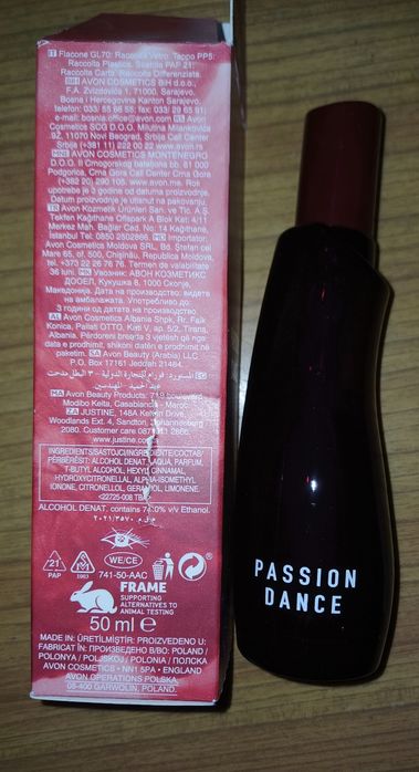 Uszkodzone opakowanie Passion Dance