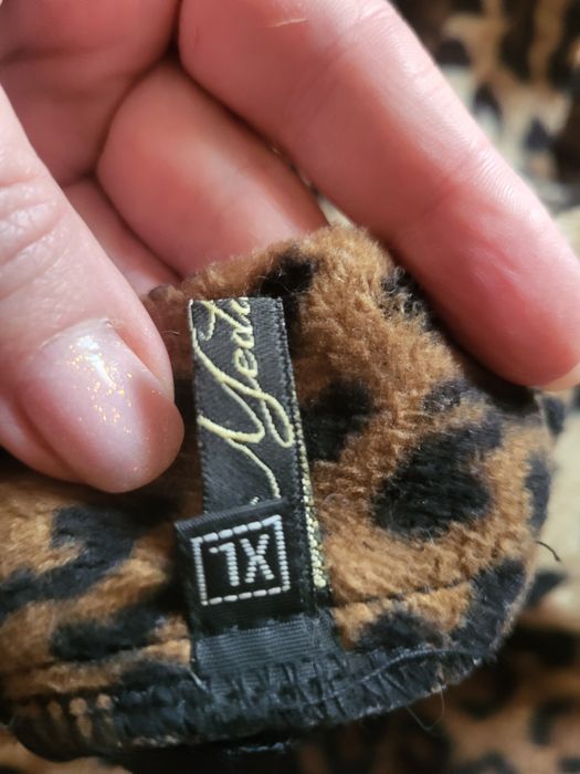 Спідниця мехова леопард