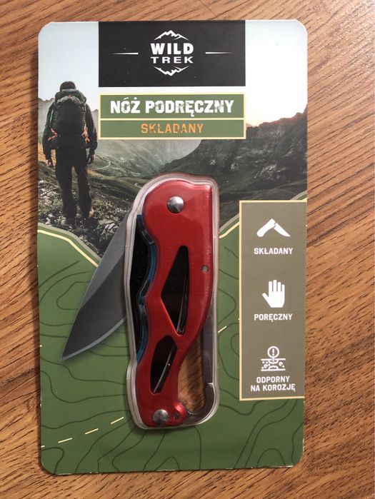 Scyzoryk turystyczny składany nóż kieszonkowy camping Wild Trek