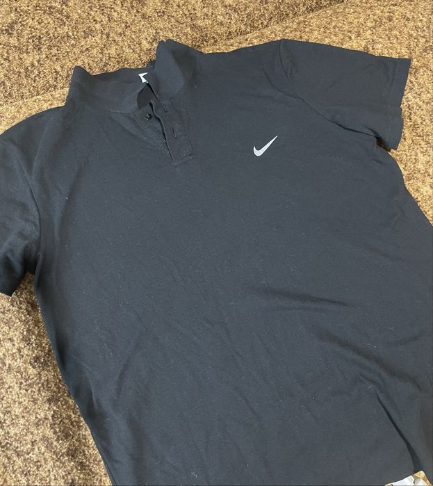 Поло черное nike