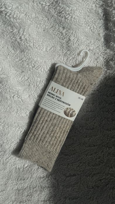 ALiNA skarpetki merino wool wełna merynos 35-38