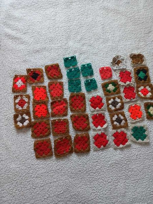 Peças em crochet Granny Square