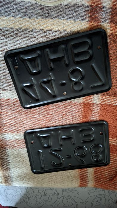 Ретро мото авто номера старых  50-90 годов