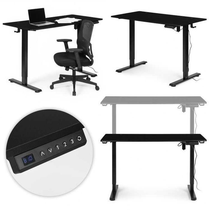 NOWE Biurko Elektryczne Gamingowe Regulowane Podnoszone z Regulacją FV