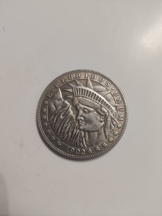 Moneta medal replika Hobo USA 1902 one dollar  średnica 3,5 cm
