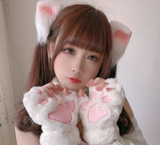 Kot przebranie strój kota kostium opaska uszy kota rękawiczki łapki