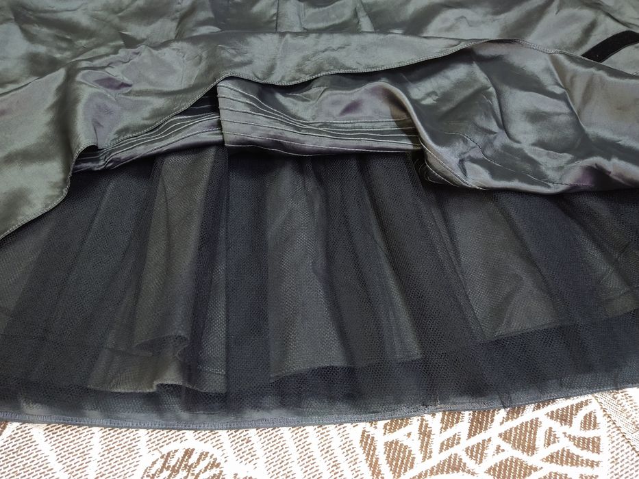 Дизайнерська пишна спідниця Vera Mont, металік, р. s/36