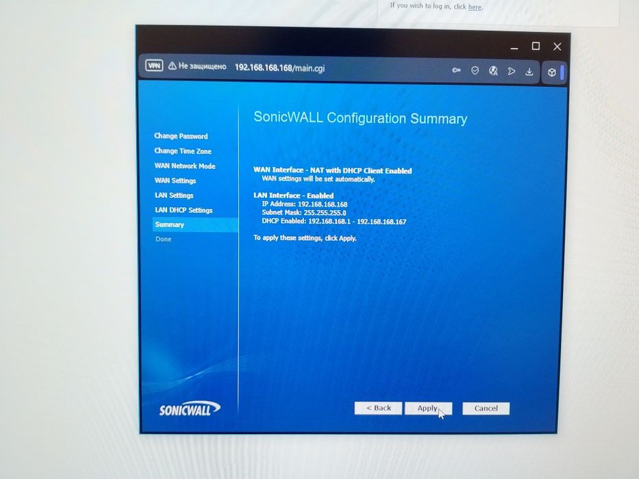 Firewall Sonicwall NSA 2400