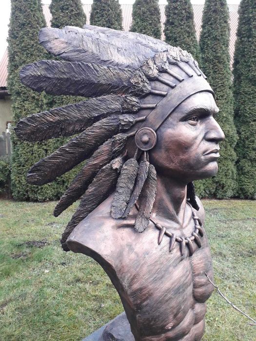 rzeźba indianina