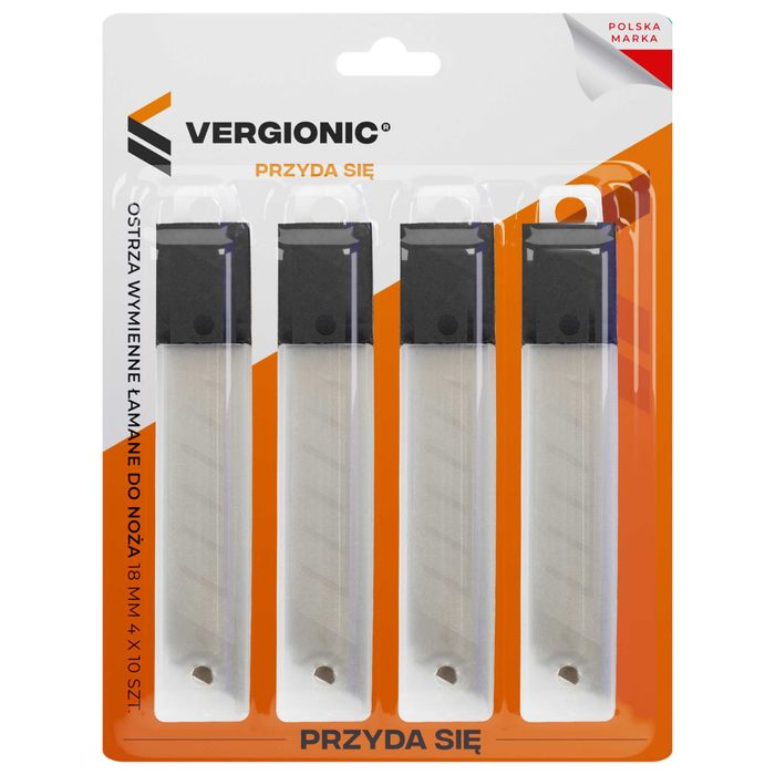 Ostrza wymienne łamane do noża 18 mm 4 x 10 szt.