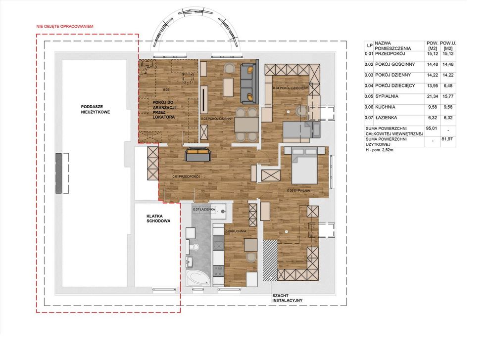 Mieszkanie w dzielnicy Generalskiej