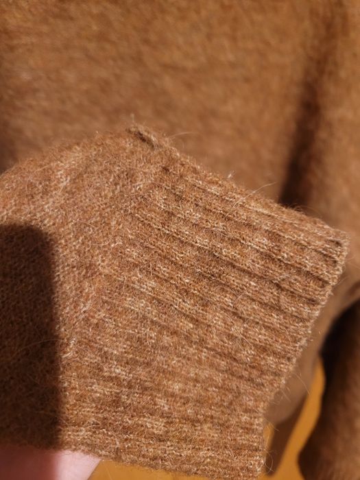 Alpaka wełna półgolf zimowy sweter narty