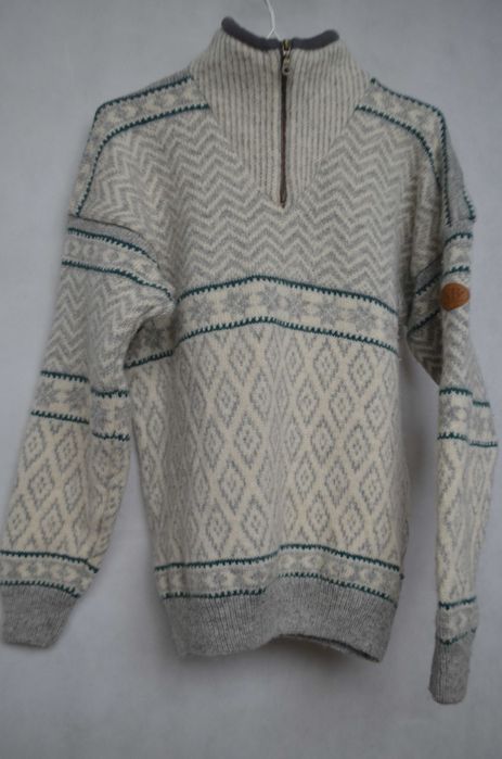 sweter norweski NB 100% wełna owcza