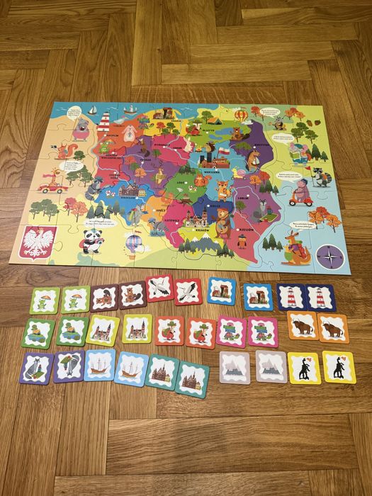 Puzzle Mapa Polski + memory