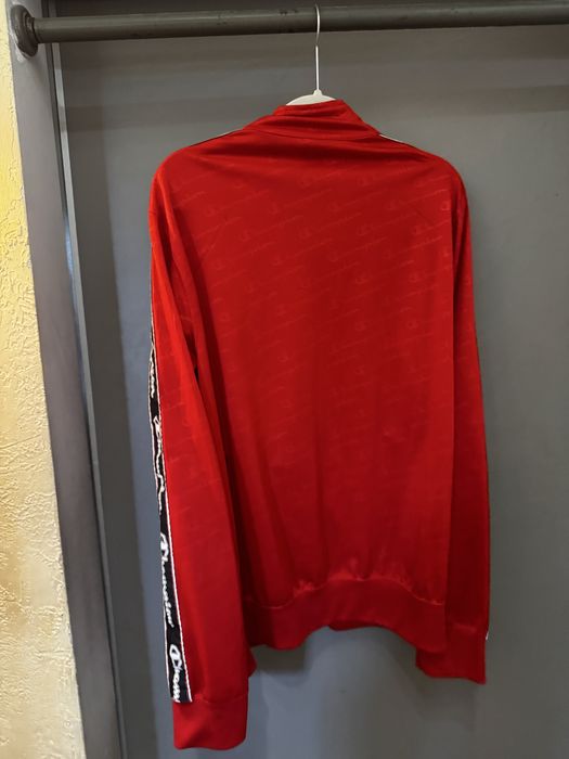 Champion Tracksuit Red Bluza M Lampasy Logo