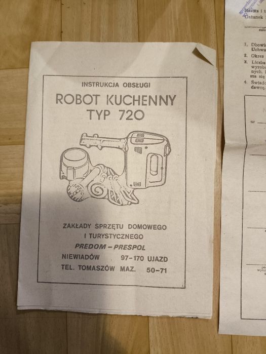 Hit PRL  Robot PREDOM Typ 720

Robot PREDOM Typ 720 wraz