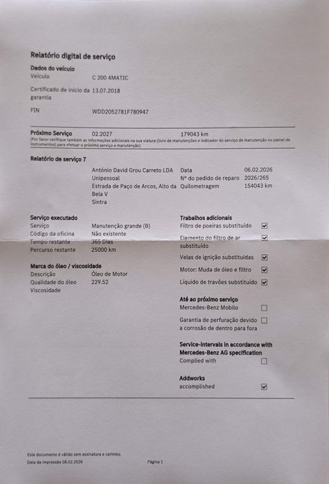 Mercedes C200 Amg 4Matic - Cx Auto 9G -