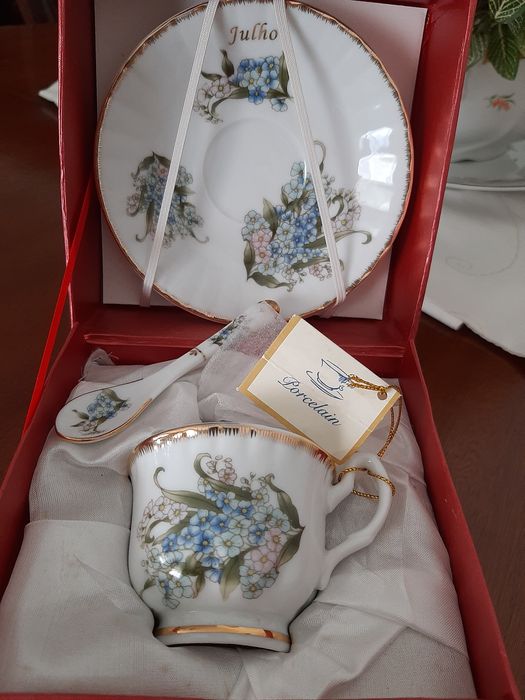 Chávena de chá de porcelana