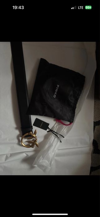 Pasek pinko love berry rozmiar l