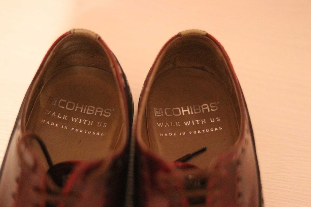 Sapatos de homem Cohibas em pele